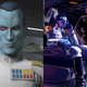 Thrawn in Rebels, and Thrawn in TIE Fighter.